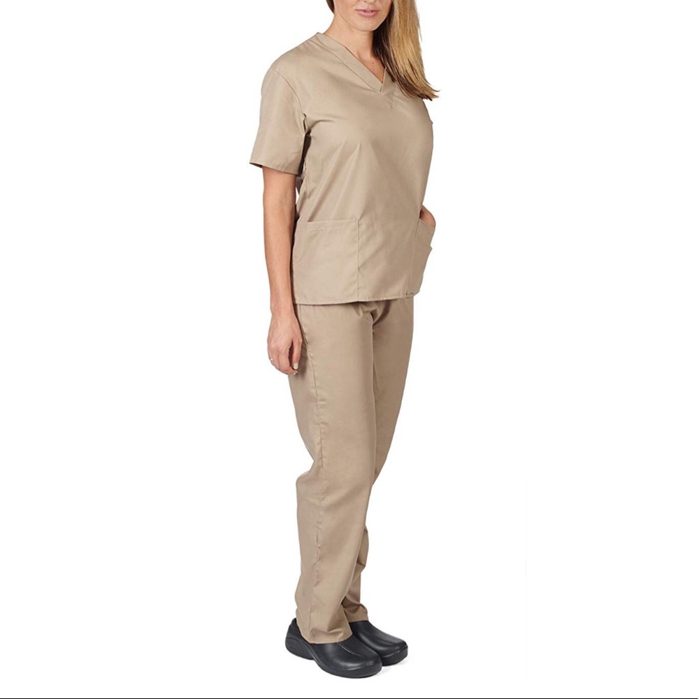 Women's Scrub Set Medical Scrub Top and Pants